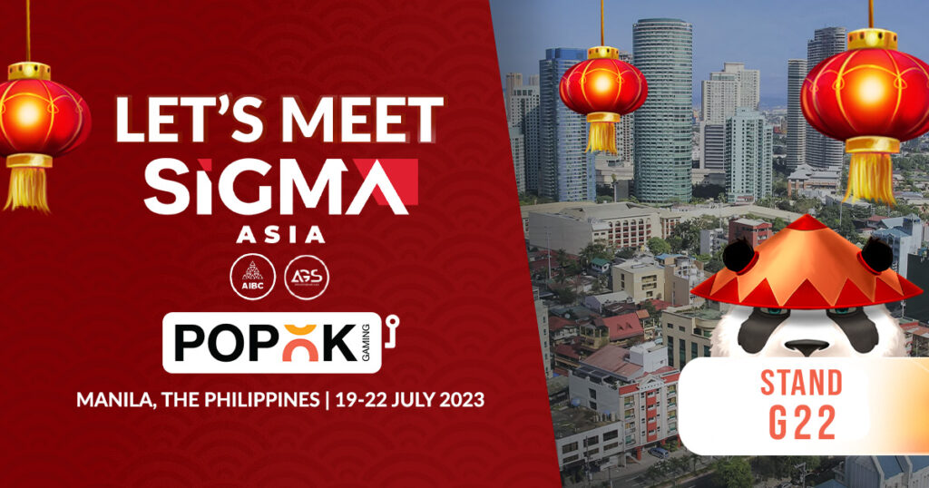 A PopOK Gaming a manilai SiGMA Asia kiallitason all ki