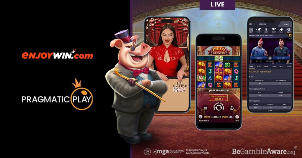 Az Enjoywin dijnyertes Pragmatic Play jatekokat kinal