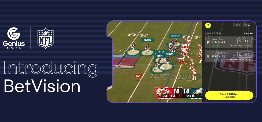 A BetVision segitsegevel az NFL rajongok ugyanazon a kepernyon nezhetik es