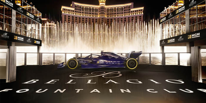 Az MGM Bellagio Fountain Clubja premium elmenyeket kinal az F1