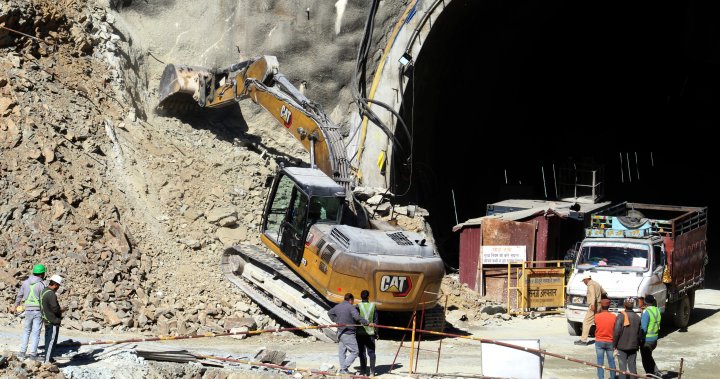 1700518769 India tunnel collapse traps dozens for more than a week