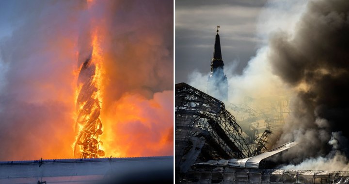 Koppenhágai tűzvész: Az Inferno lecsap a történelmi tőzsdére, és megdöntötte