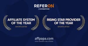 A ReferOn kétszer jelölték az AffPapa iGaming Awards on