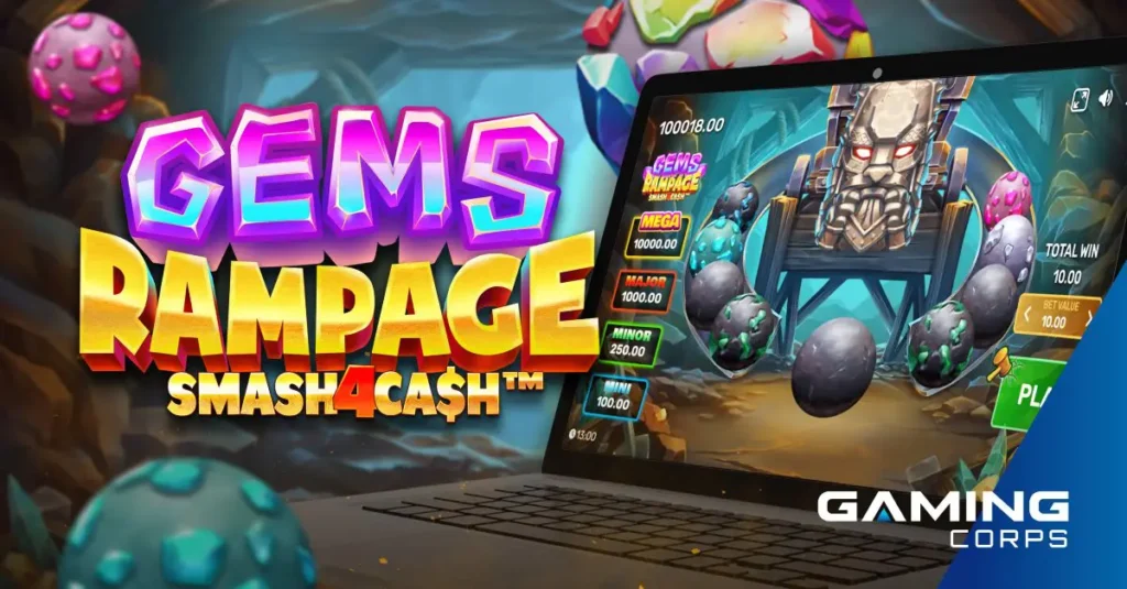 A Smash4Cash sorozat a Gaming Corp Gems Rampage ével bővül