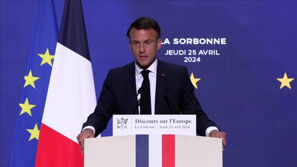 Kattintson ide a videó lejátszásához: „Európa meghalhat”: Macron erősebb védelemre, globális színtéren való jelenlétre szólít fel