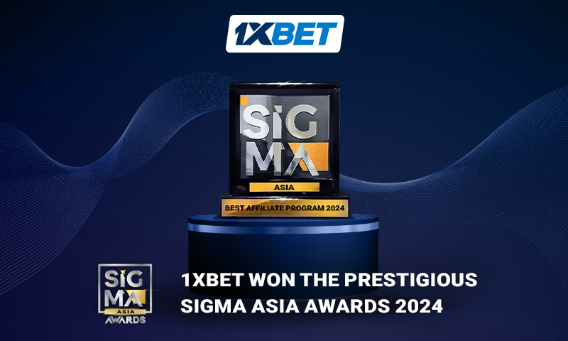 Az 1xBet megnyeri a tekintélyes SiGMA Asia díjat