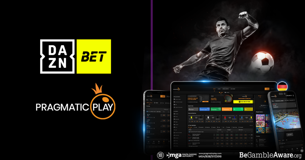 Pragmatic Sportsbook élőben Németországban a DAZN Bettel