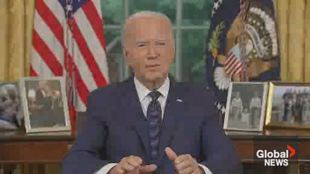 Click to play video: 'Trump shooting: Americans have “responsibility” to cool political rhetoric, Biden says'