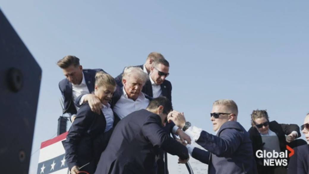 Click to play video: 'Trump shooting; US Secret Service under scrutiny for security lapses at rally'